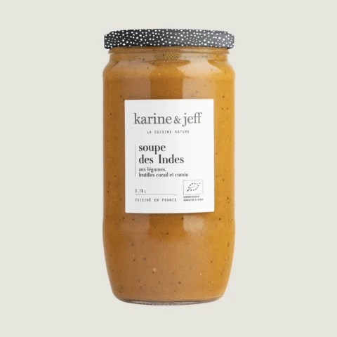 Soupe des Indes - aux légumes, lentilles corail et cumin