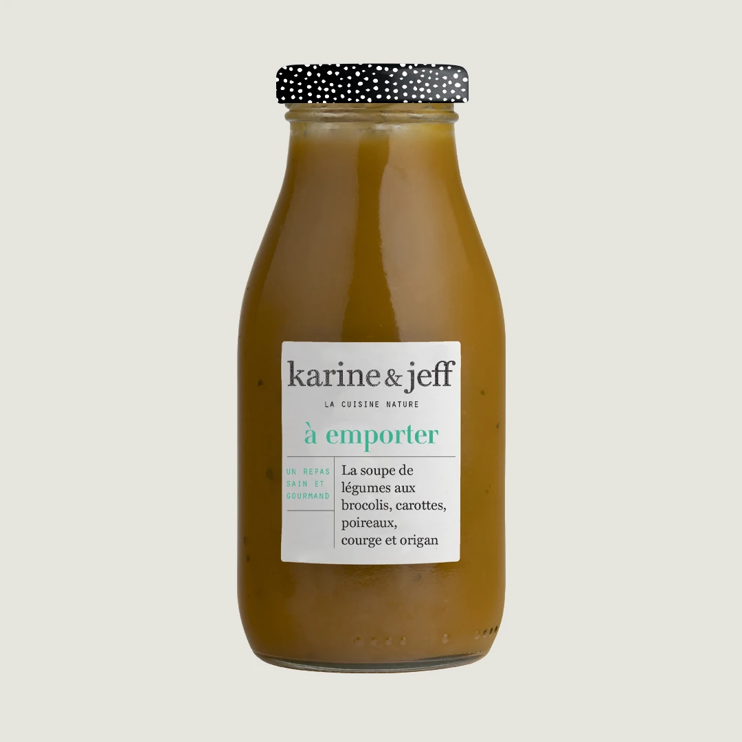 La soupe de légumes - aux brocolis, carottes, poireaux, courge et origan (3)