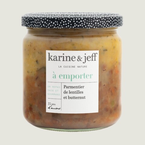 Parmentier de lentilles et butternut