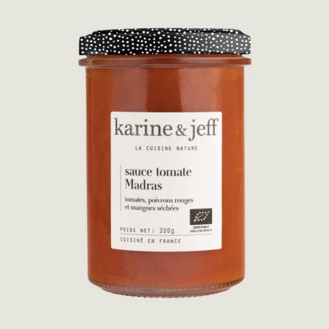 Sauce tomate Madras - tomates, poivrons rouges et mangues séchées