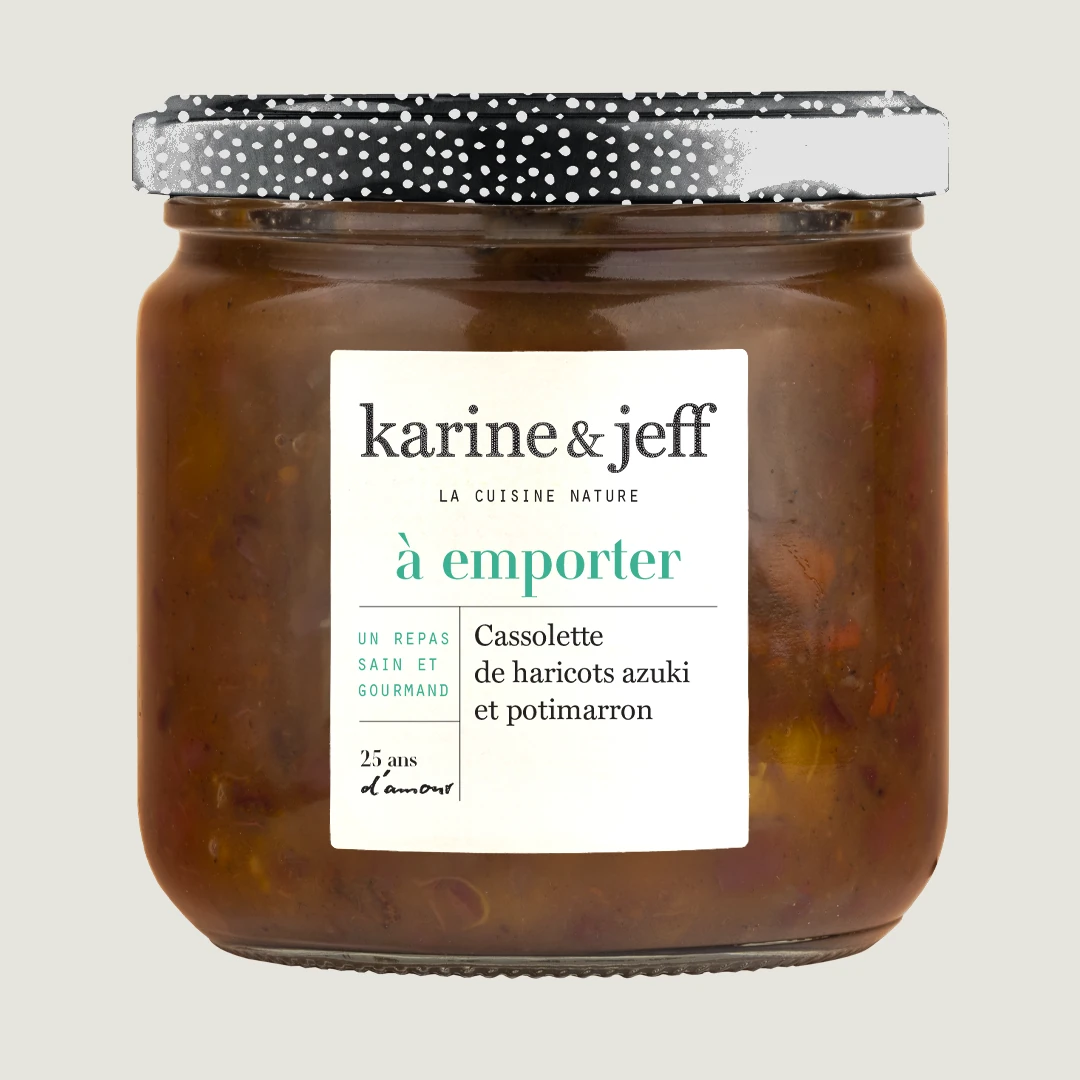 Cassolette di fagioli azuki e zucca Hokkaido
