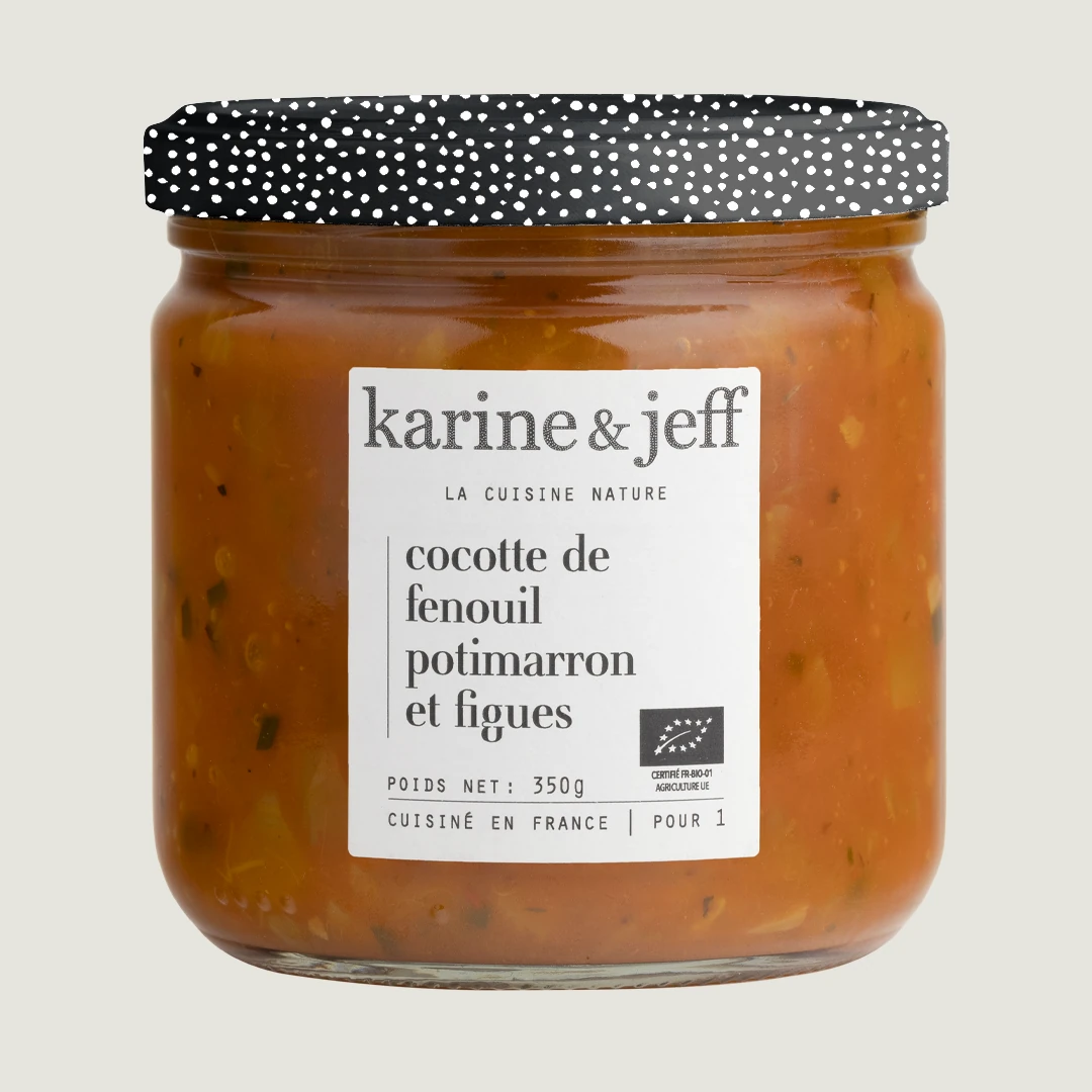Cocotte di finocchio, zucca Hokkaido e fichi