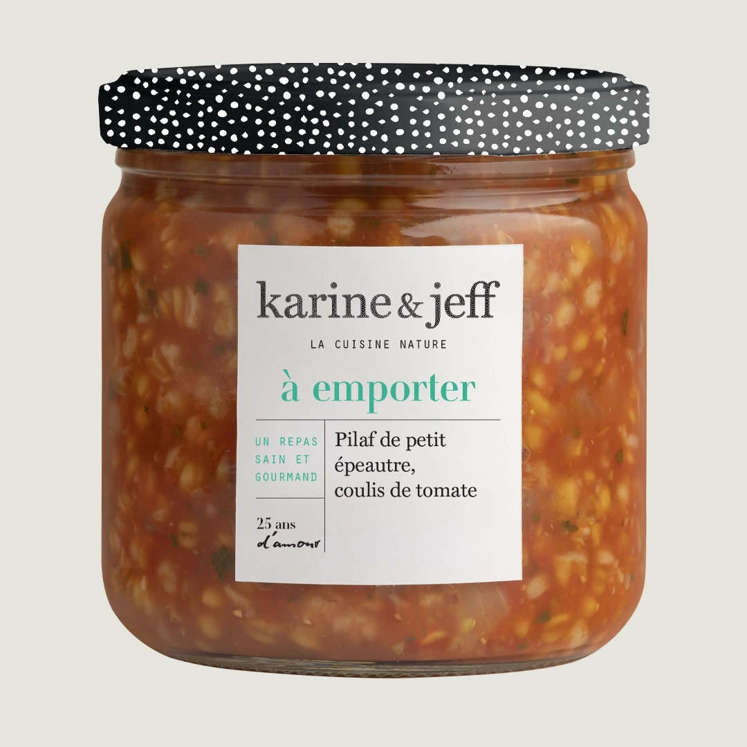 Pilaf di piccolo farro - passata di pomodoro e basilico