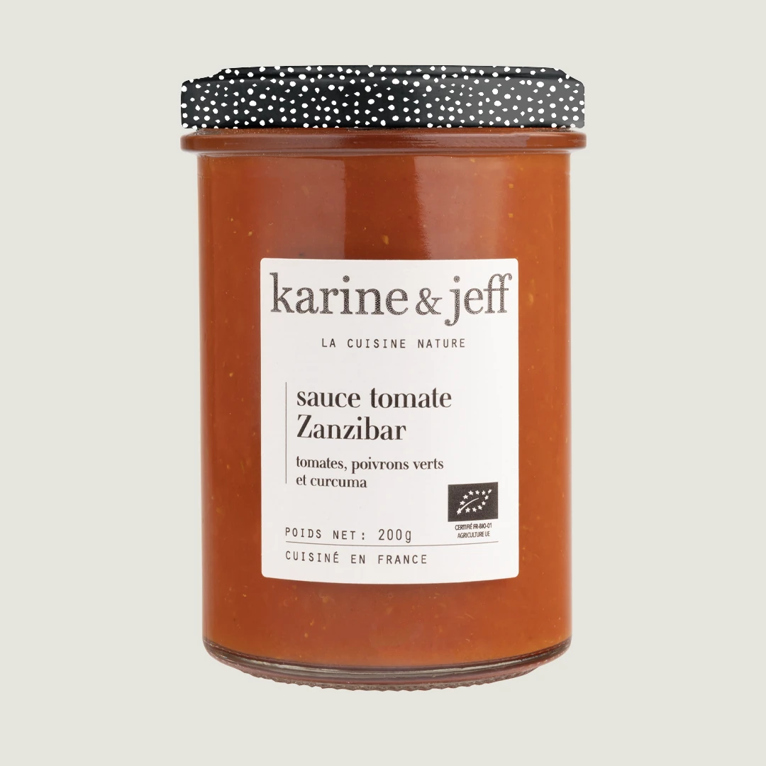 Salsa di pomodoro Zanzibar - pomodori, peperoni verdi e curcuma